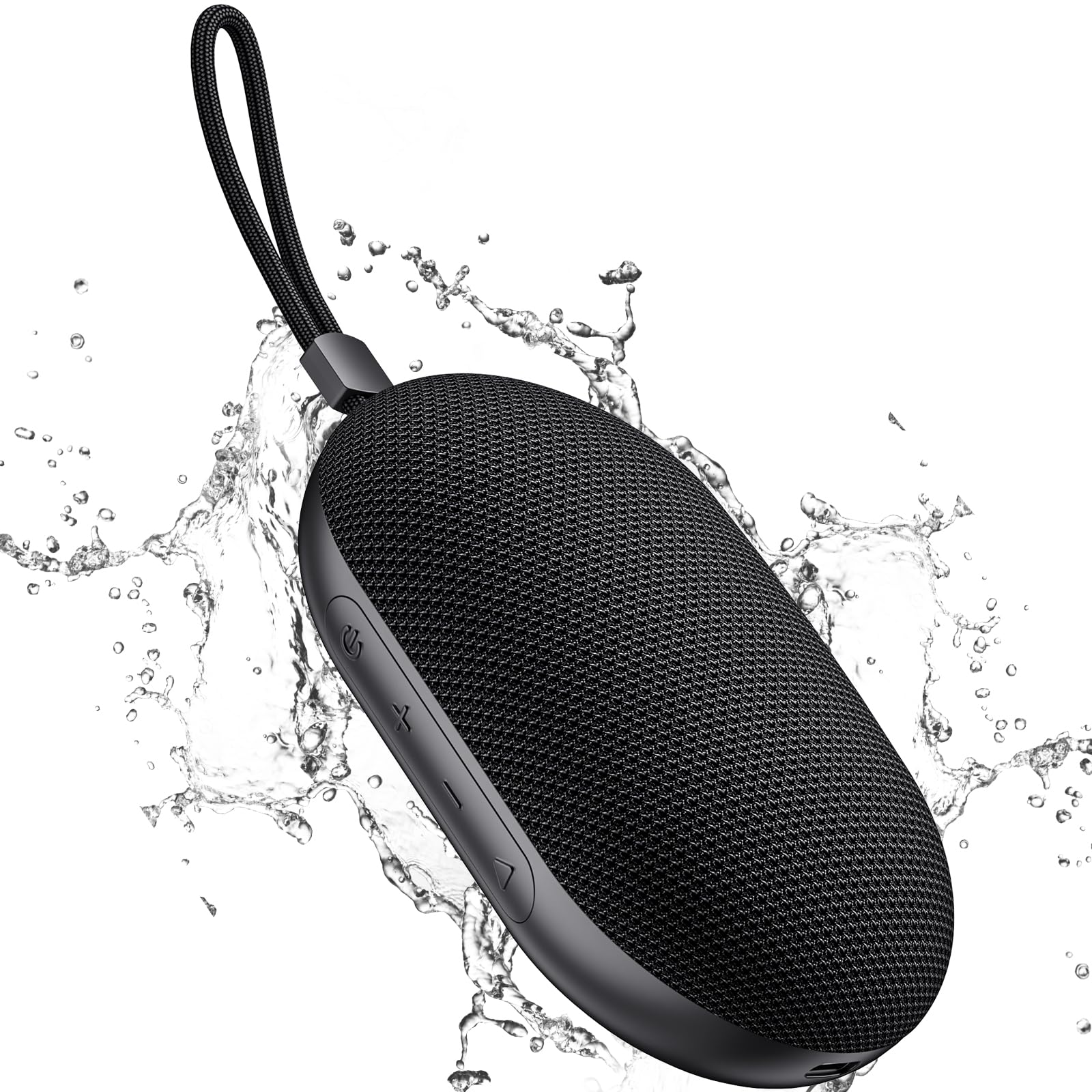 VOSFEEL Bluetooth Speaker Wireless - Portable Speakers Wireless Bluetooth 5.3 with USB, Mic IP67 Waterproof Speaker, Mini, Lightweight for Home Outdoor Travel Sport (Black)