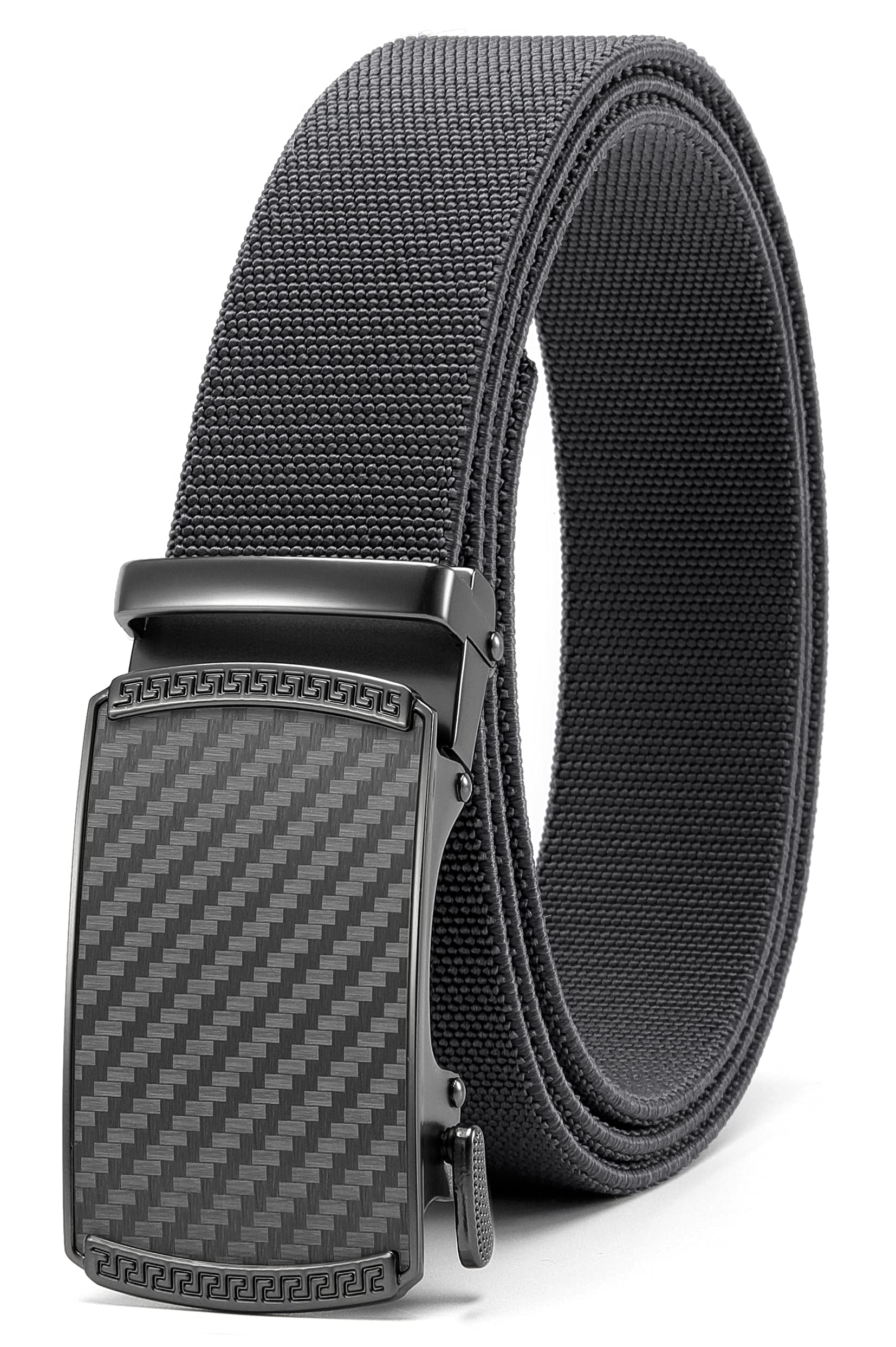 CHAOREN Mens Ratchet Belt - 1.5" Stretch Nylon Belts for Casual, Work, Golf