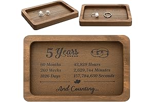 Wood Anniversary: Elegant Tray Gift for Wedding Anniversary