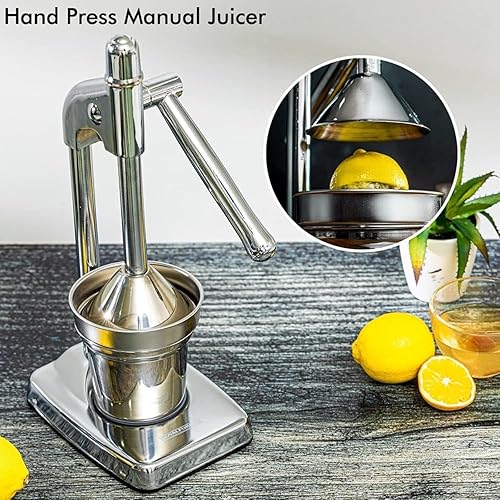 Miniatura 3 de Cast Iron Juicer Hand Press, Cast Iron Juicer, Effective Stainless Steel Manual Juice, Heavy Duty Hand Press Juice Extractor for Fresh Lemonade