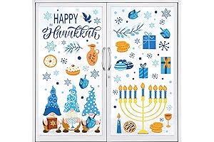 Hanukkah Window Clings - A Warm and Festive Addition to Your Holiday Decor