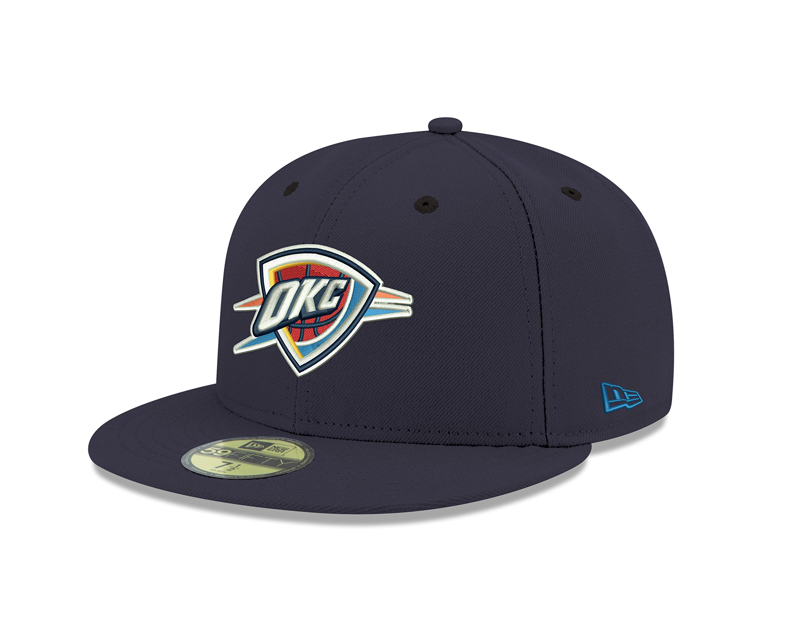 NBA Oklahoma City Thunder Men's Official 59FIFTY Fitted Cap, 7.75, Navy