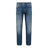ONLY & SONS Jeans Male Slim Fit ONSWEFT Vita Media Taglio Normale Jeans