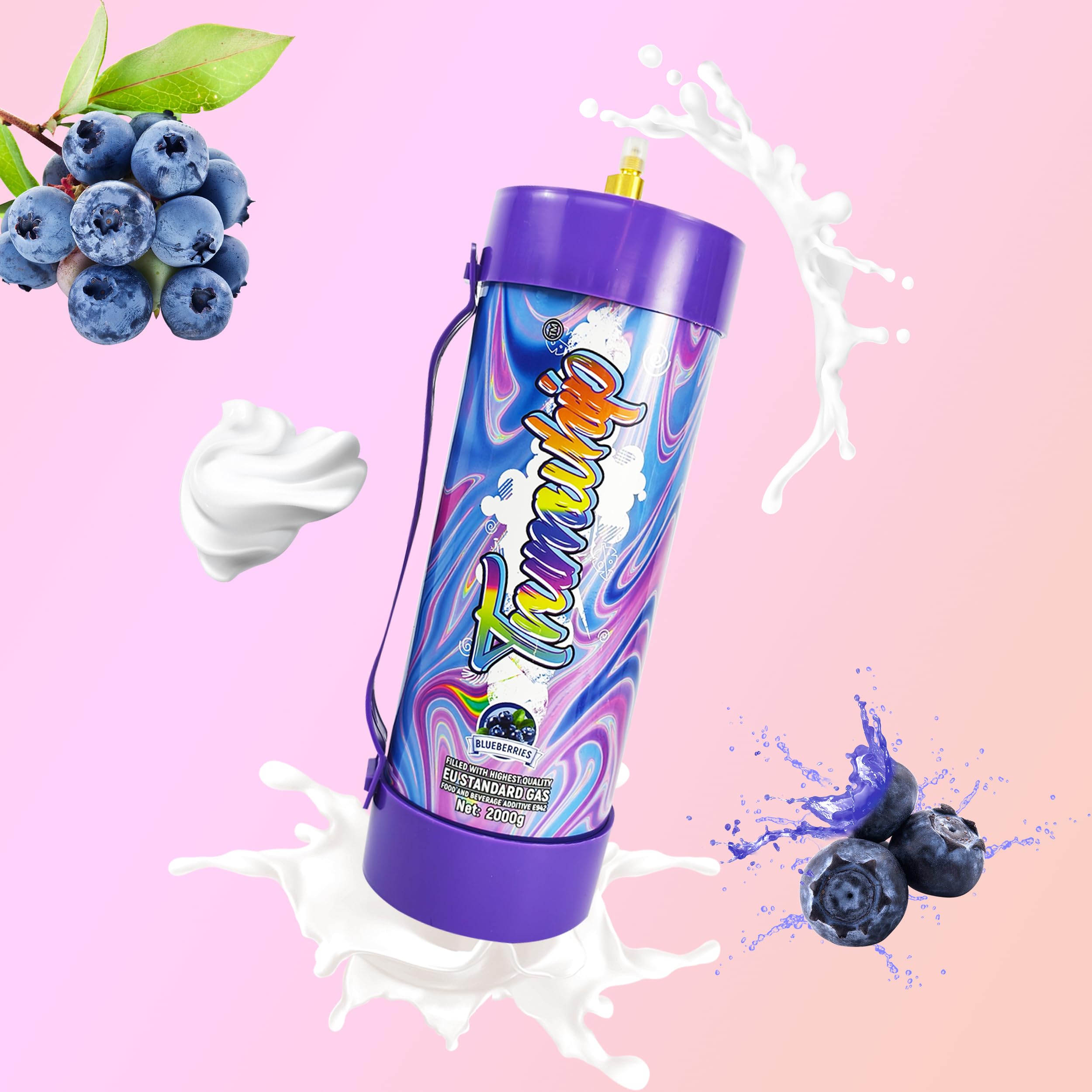 CYBERWHIP Pressure Regulator Valve for 580g 615g 640g 2.2L 3.3L 4.4L Tank, with Upgraded Adapter & 40 inch Hose Line on Dispenser