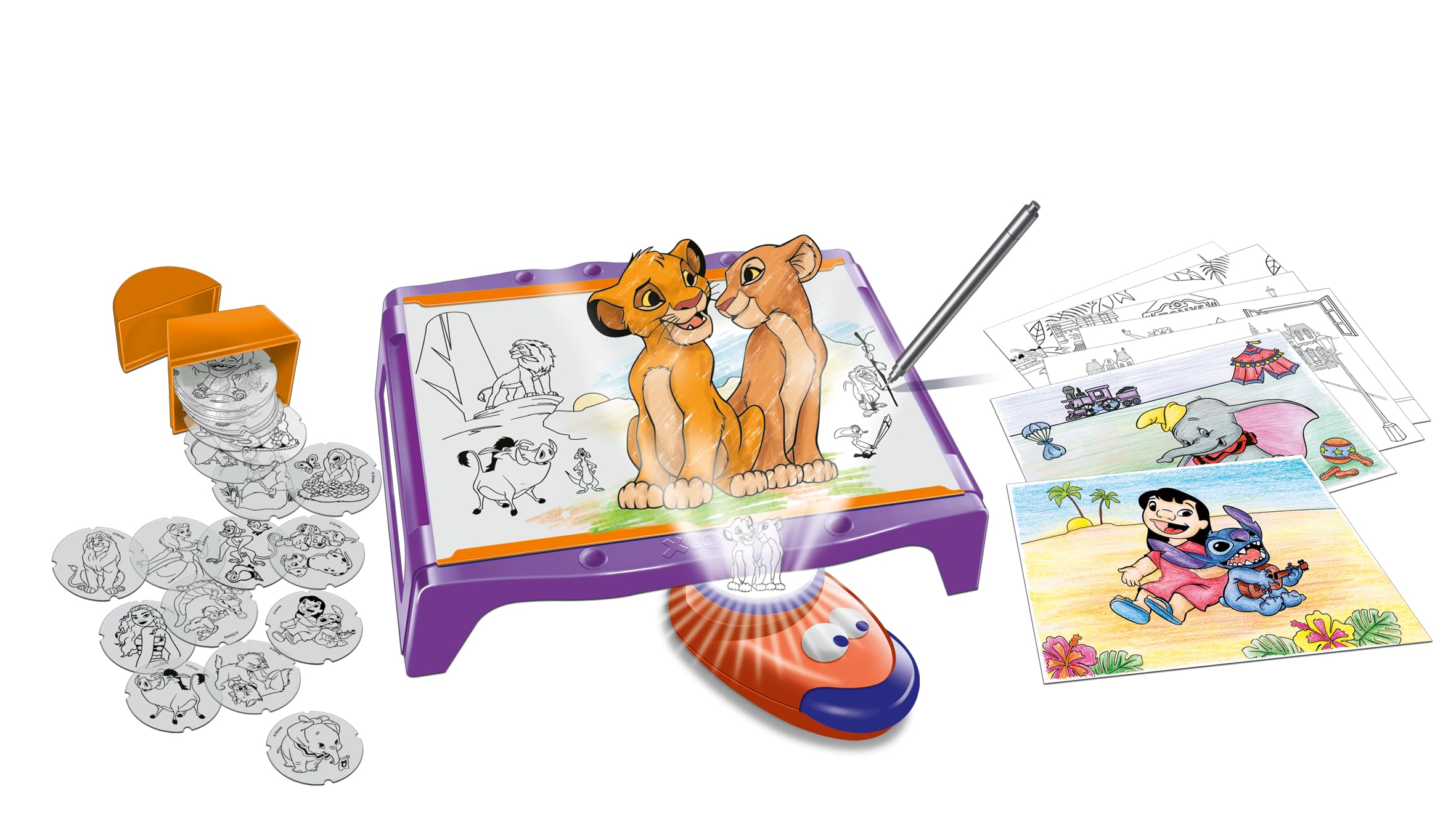Ravensburger- Xoomy Maxi Disney Classics e Principesse – Imparare, disegnare e dipingere creativi, per Bambini dai 6 Anni in su, Set da Disegno per Divertimento Infinito, 23946