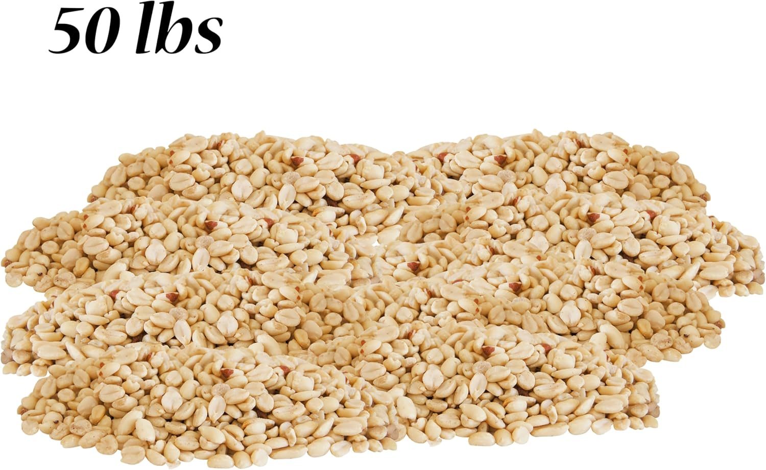 BestNest Raw Peanut Splits, 50 lbs – Premium Unsalted Peanuts for Wild Birds, Squirrels & Wildlife – High-Protein Natural Bird Feed in Bulk 50 lb Bag – Ideal for Year-Round Outdoor Feeding