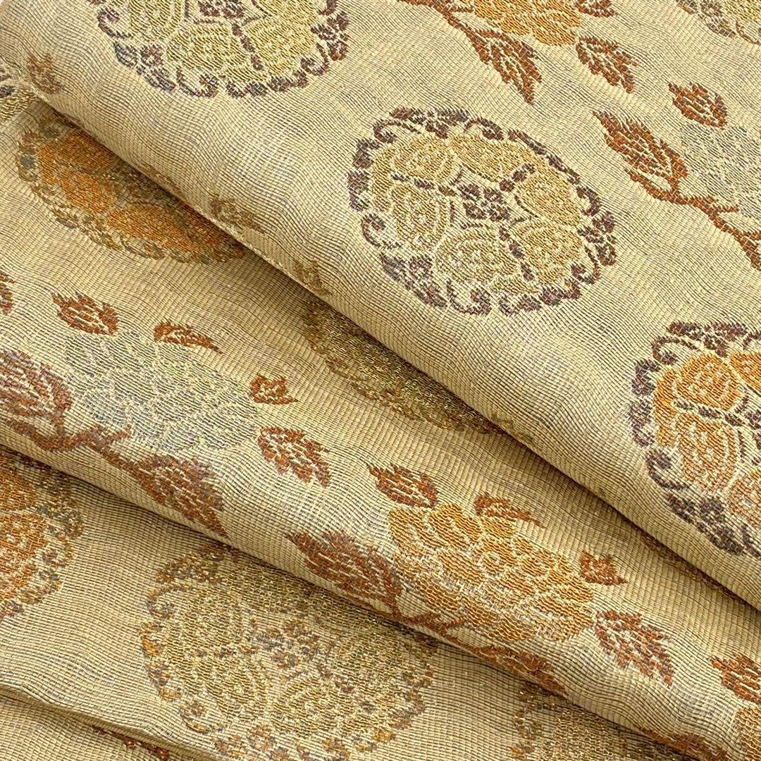 O0215 美品 逸品 上品 西陣 最古 紋屋井関 御寮織 正絹 袋帯☆