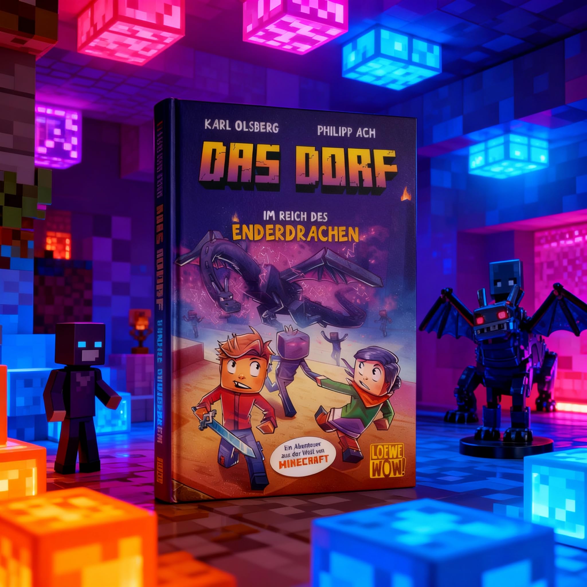 Das Dorf Bücher komplett Set Band (1 bis 8) | 8-teiliges Kinderbücher Gaming-Abenteuer im Minecraft-Universum | Lese Spaß für Kinder ab 8 Jahren | inkl. exklusivem Lesezeichen