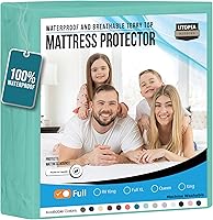 Vista 72 de Utopia Bedding – Protector premium de colchón impermeable – Funda de colchón ajustable transpirable.
