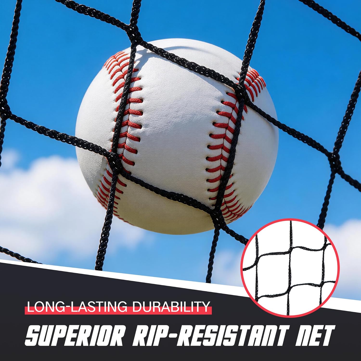 ZENY 5'x5' / 7'×7' Baseball Softball Practice Net Hitting Batting Catching Pitching Training Net with Carry Bag, Baseball Training Equipment