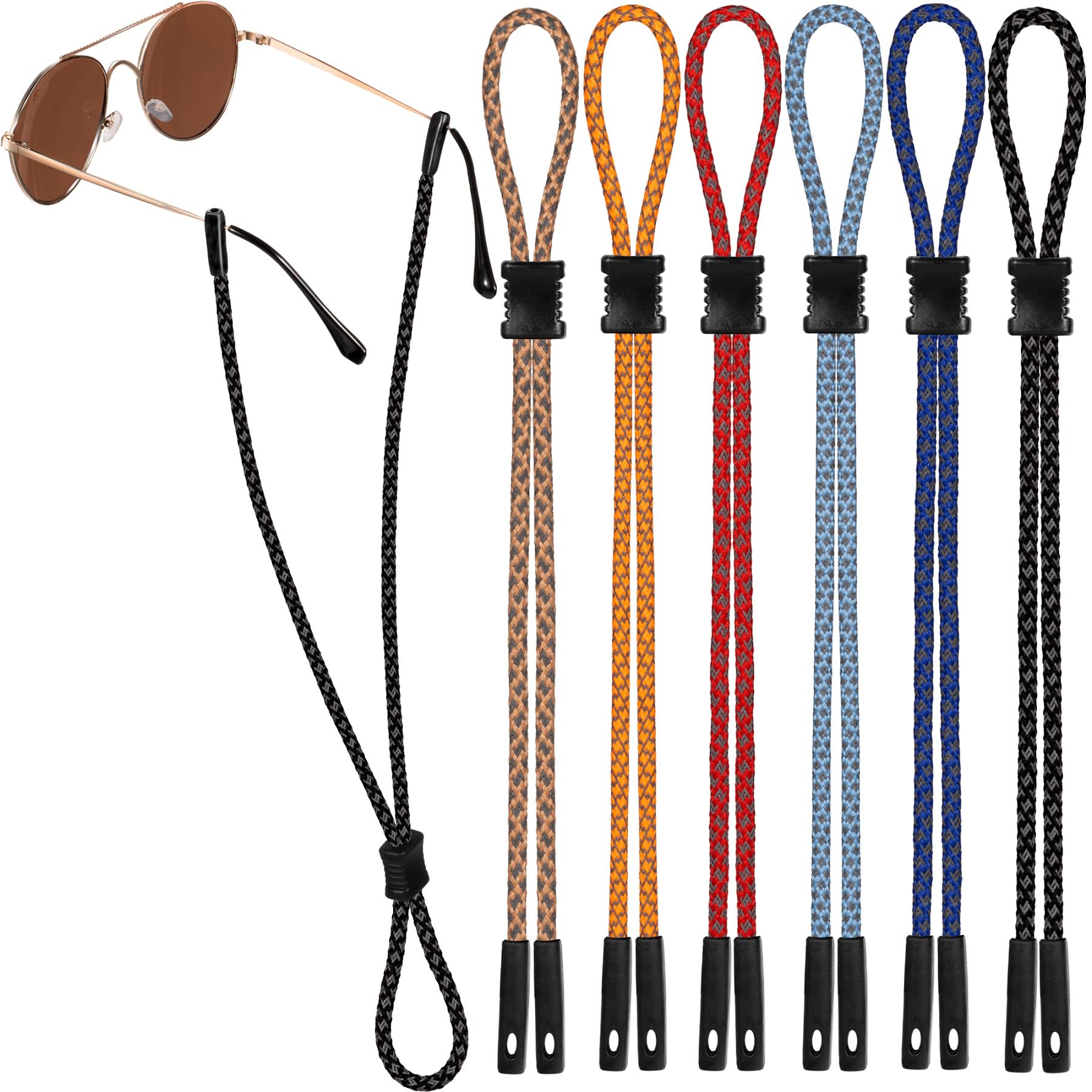 Amazon.com: VOOGLASS Stylish Glasses Strap, Keep Your Eye Glasses ...