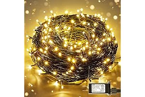 82 FT 1000 LED Outdoor Christmas Trees with Lights - Warm White