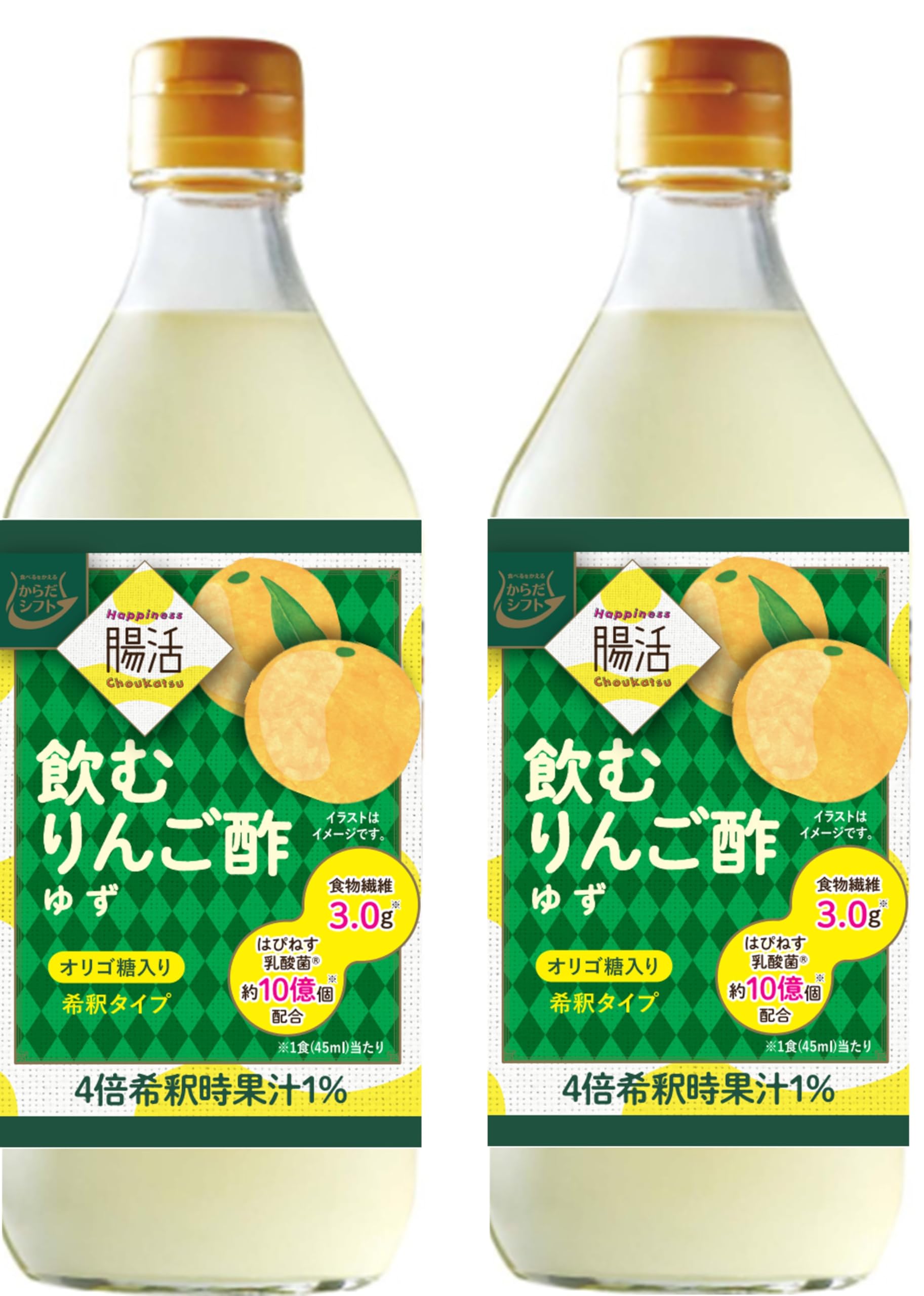 Amazon.co.jp: からだシフトHappiness腸活 飲むりんご酢 ゆず (360ml