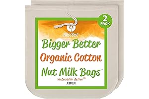 Bigger Better Nut Milk Bag: Unsurpassed Filtration for Richer Results