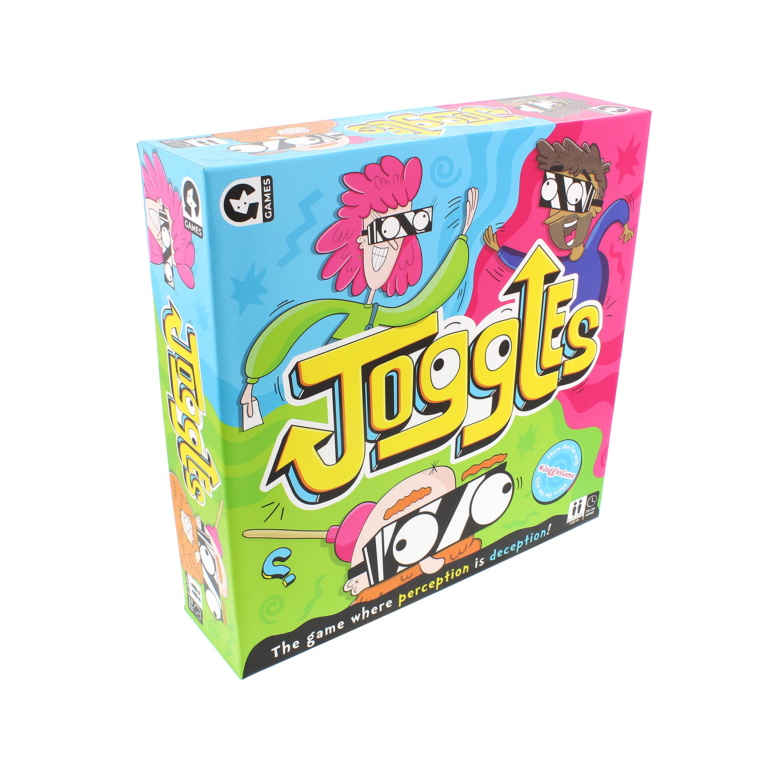Ginger FoxJoggles Party Game - The Race to Complete A Series of Hilarious Tasks - Includes Vision Altering Goggles