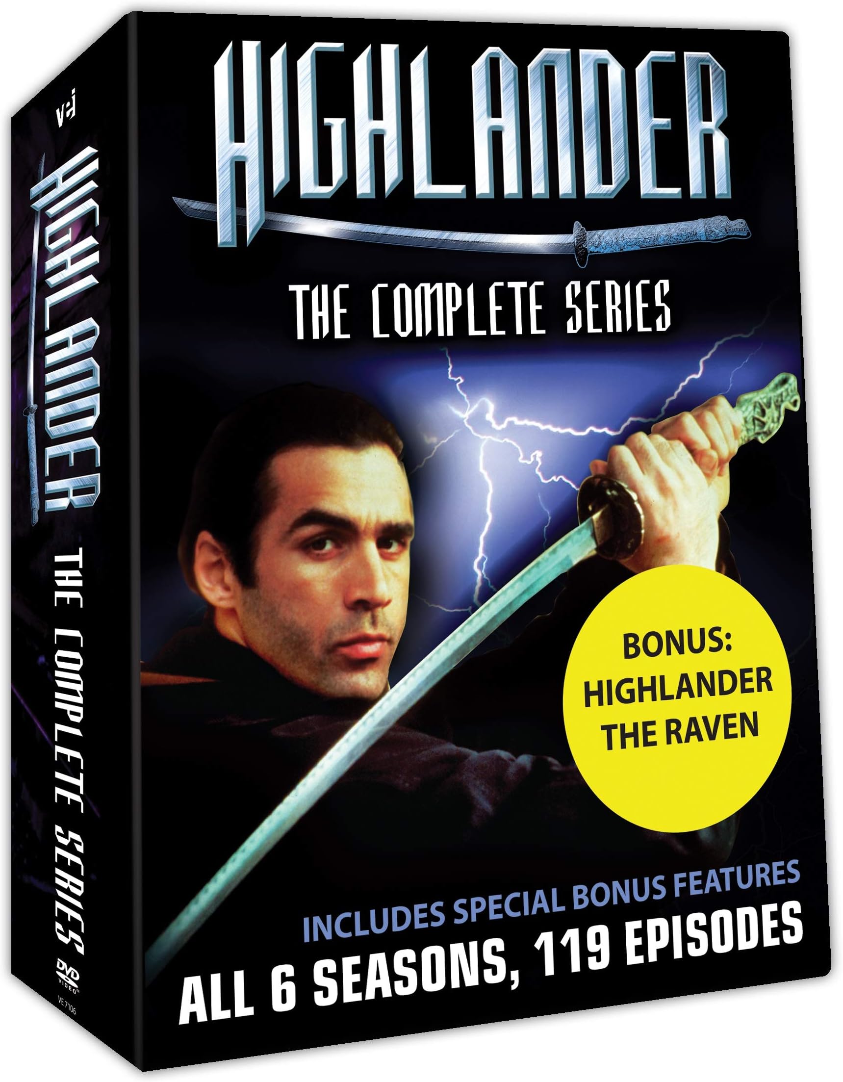 Highlander The Complete Collection 6 Seasons 119 Episodes- Plus Bonus