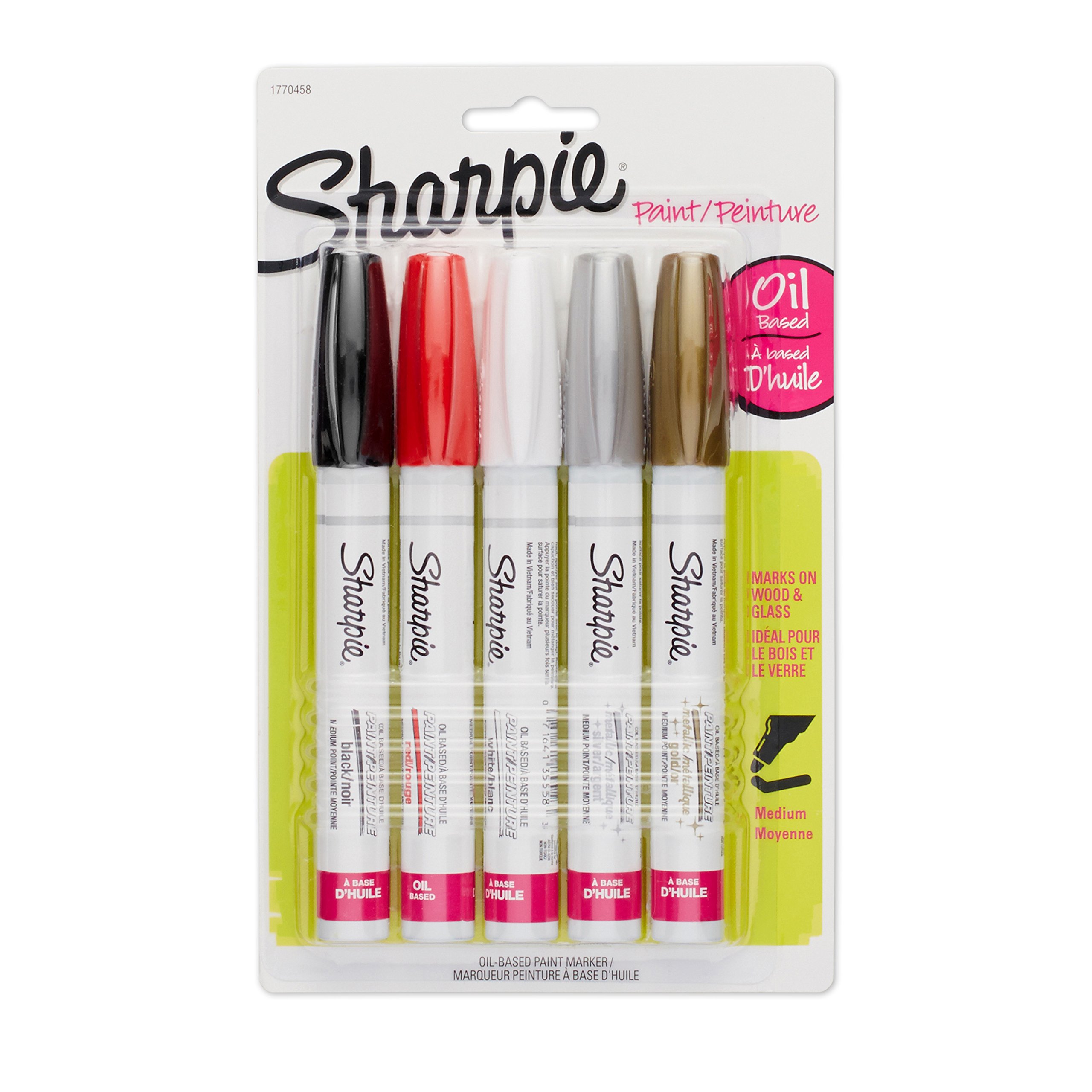 Sharpie Oil Based Paint Markers Medium Point Assorted Metallic 