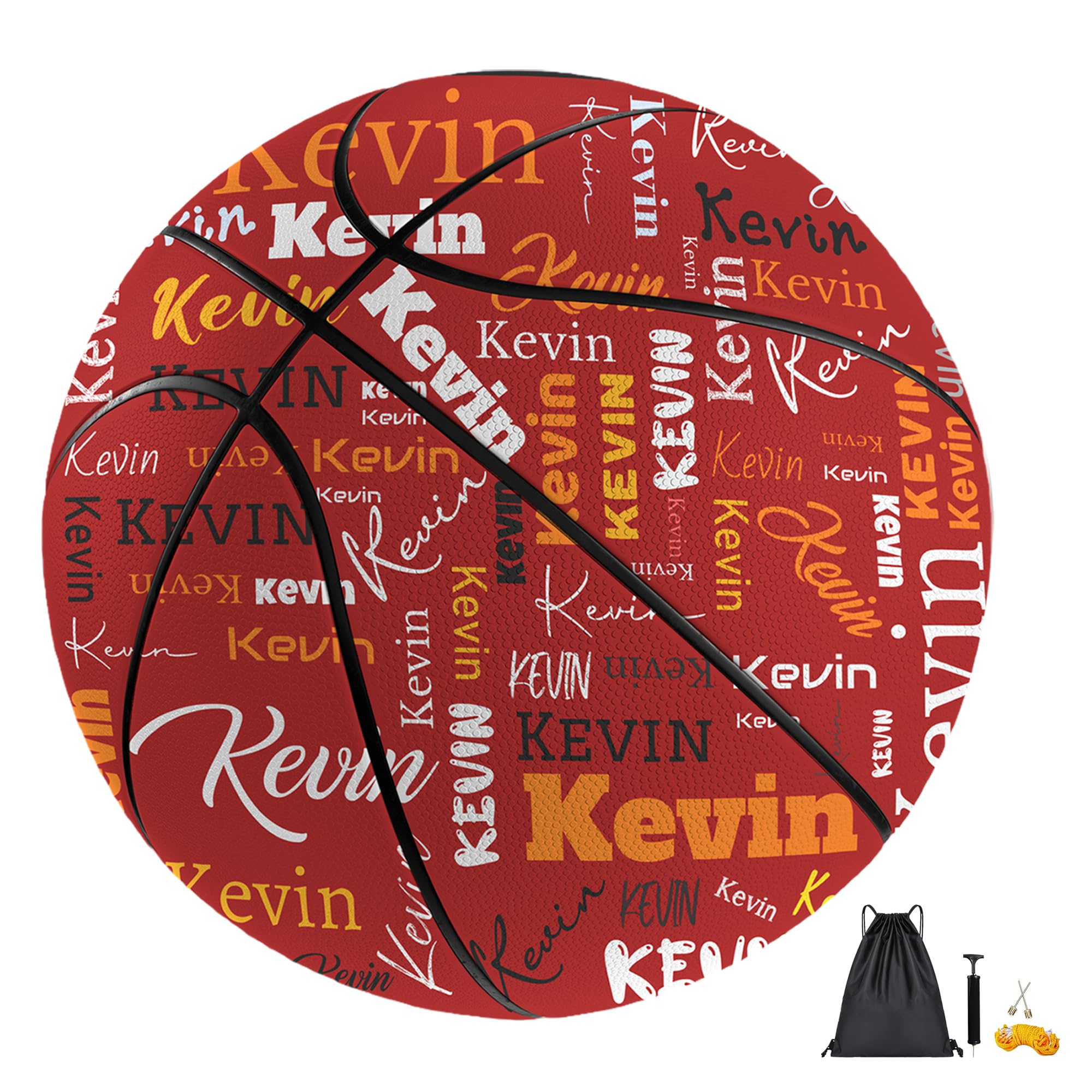 WERWAES Personalised Basketball Customised with Name and Photo, Available in Size 7 (29.5") and Size 5 (27.5") - Ideal Birthday, Senior Night Gift for Friends, Coaches & Teams