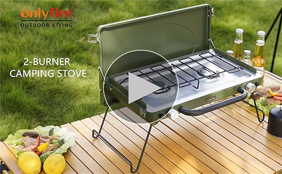 Amazon.com: ONLYFIRE OUTDOOR LIVING Portable Camping Gas Stove 2