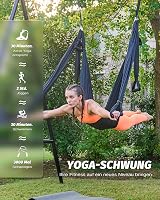 ZELUS Aerial Jóga Függőágy Szett - Nyújtó Heveder Rehabilitációhoz, Pilateshez, Baletthez - Rugalmas Stretching Pánt Spárgához és Gimnasztik 8