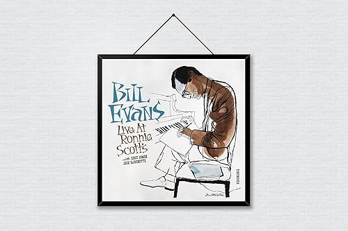 Vista 4 de Póster de Bill Evans, impresión de Bill Evans, impresión de portada del álbum Live at Ronnie Scott, arte de Bill Evans, decoración de pared de jazz