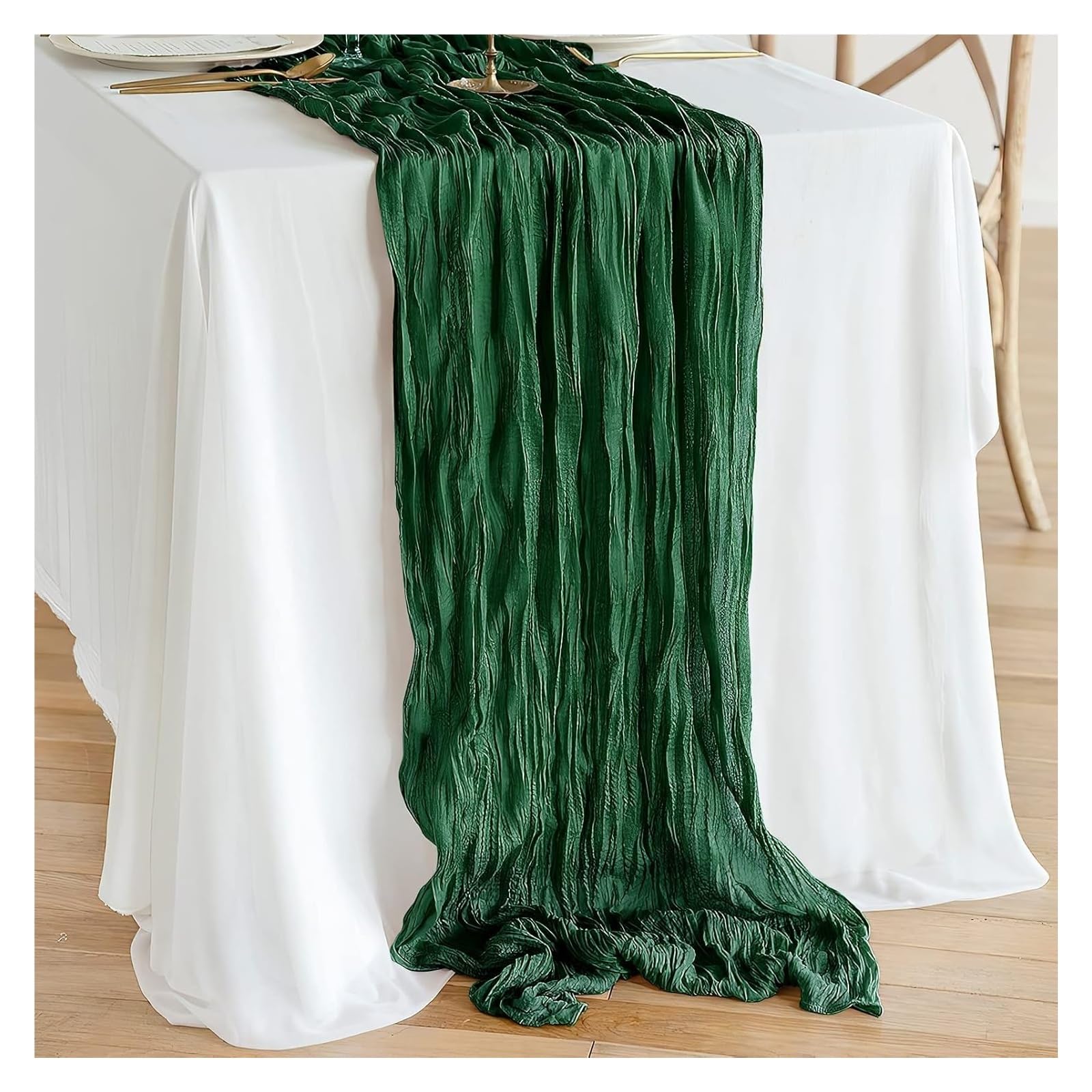 Cotton Table Napkins, Cheesecloth Gauze Runner Multicolor 10 Pcs Multiple Sizes