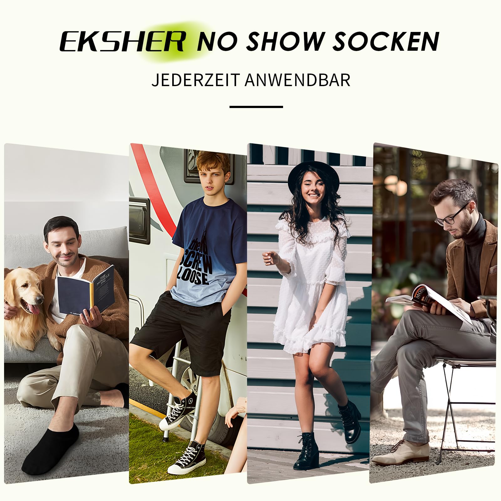 10 par skarpet typu sneaker, niewidoczne, dla kobiet i mężczyzn, krótkie, bawełniane, antypoślizgowe, oddychające