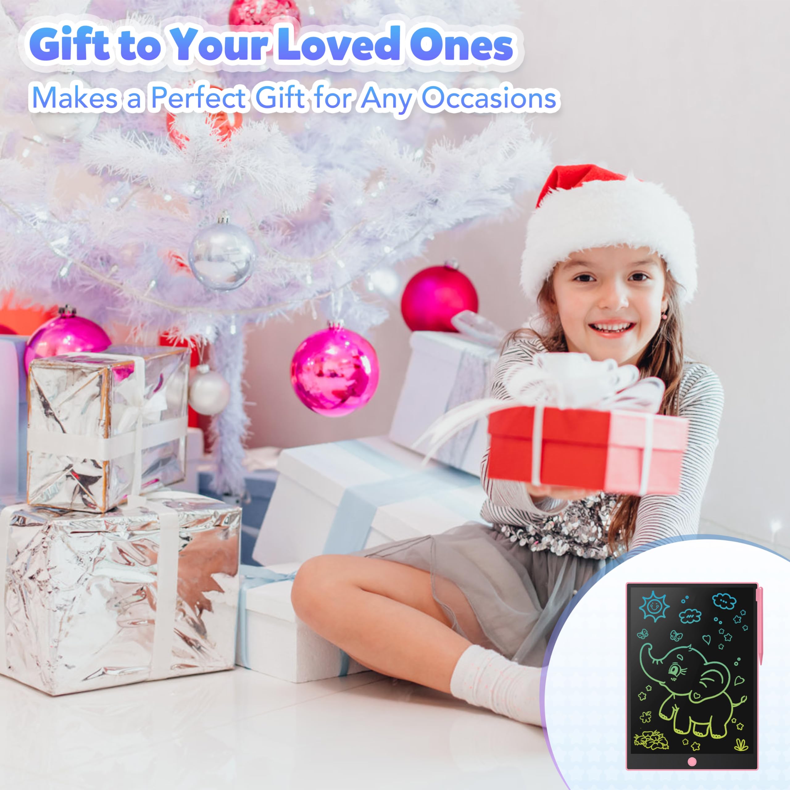 Tavoletta Grafica LCD 14 Pollici Per Bambini | Lavagna Cancellabile Con Stilo - Regalo Ideale 3+ Anni - Foto 8