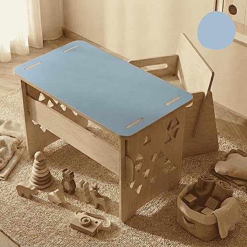 Montessori Children's Desk with Chair Encourages Creativity and Independence, Lightweight and Easy to Assemble