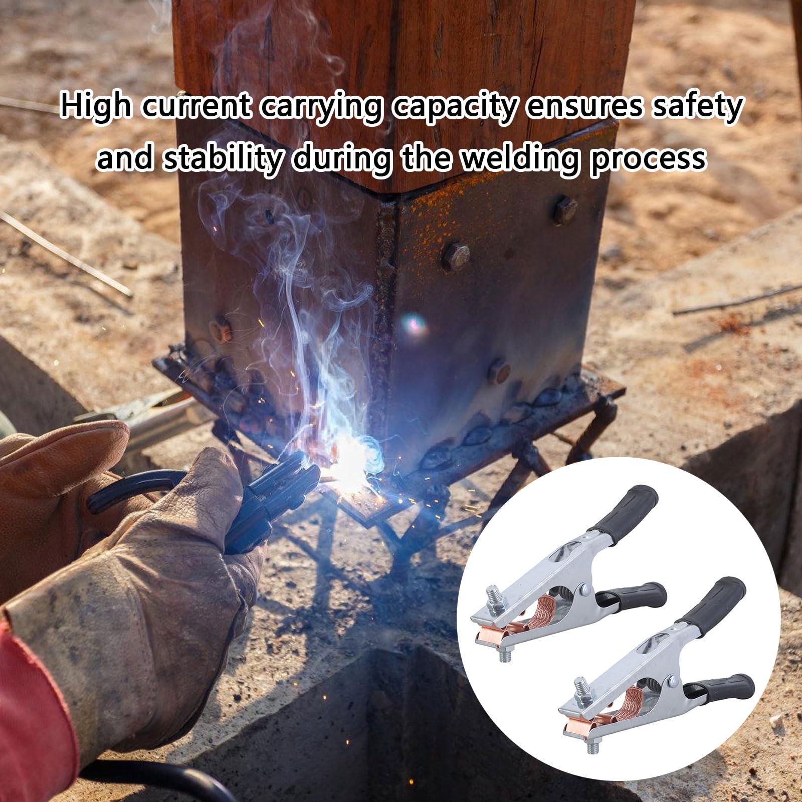 Professional 500A Welding Ground Clamp High Current Welding Clamp Designs For Stability & In All Welding Tasks