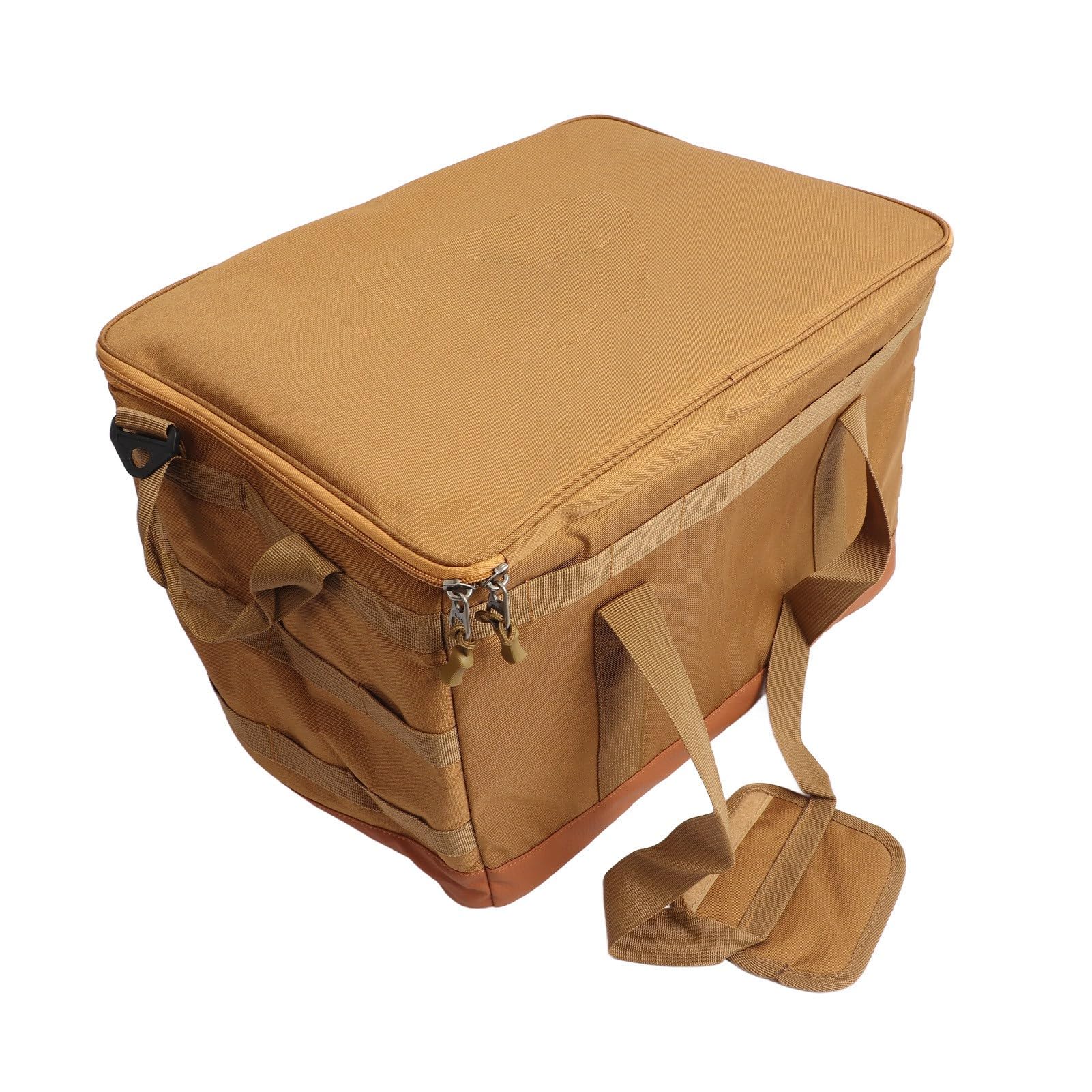 Borsa Portaoggetti da Campeggio da Viaggio Borsa Pieghevole Multifunzionale Leggera e Resistente per Campeggio All'aperto, Picnic, Kaki 45L