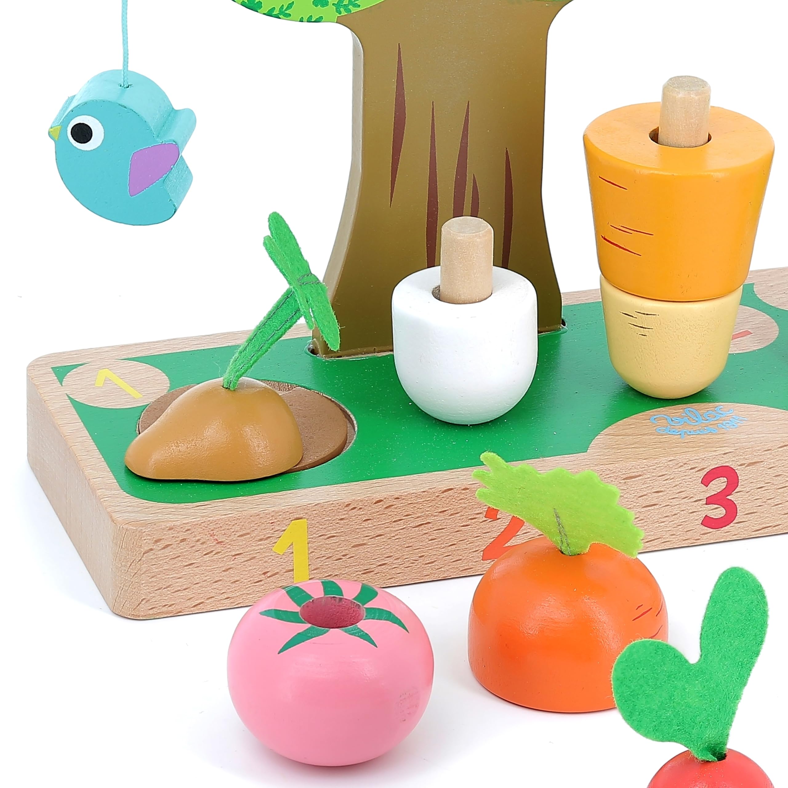 VILAC - Jouet en bois -Jeux d'éveil - Apprendre à compter et découvrir les formes basiques - 2469