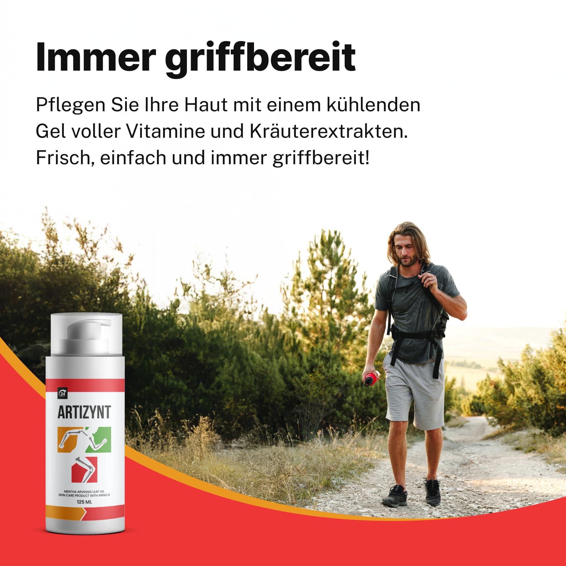 Krem do pielęgnacji skóry z olejkiem z liści Mentha Arvensis i arnika, 125 ml