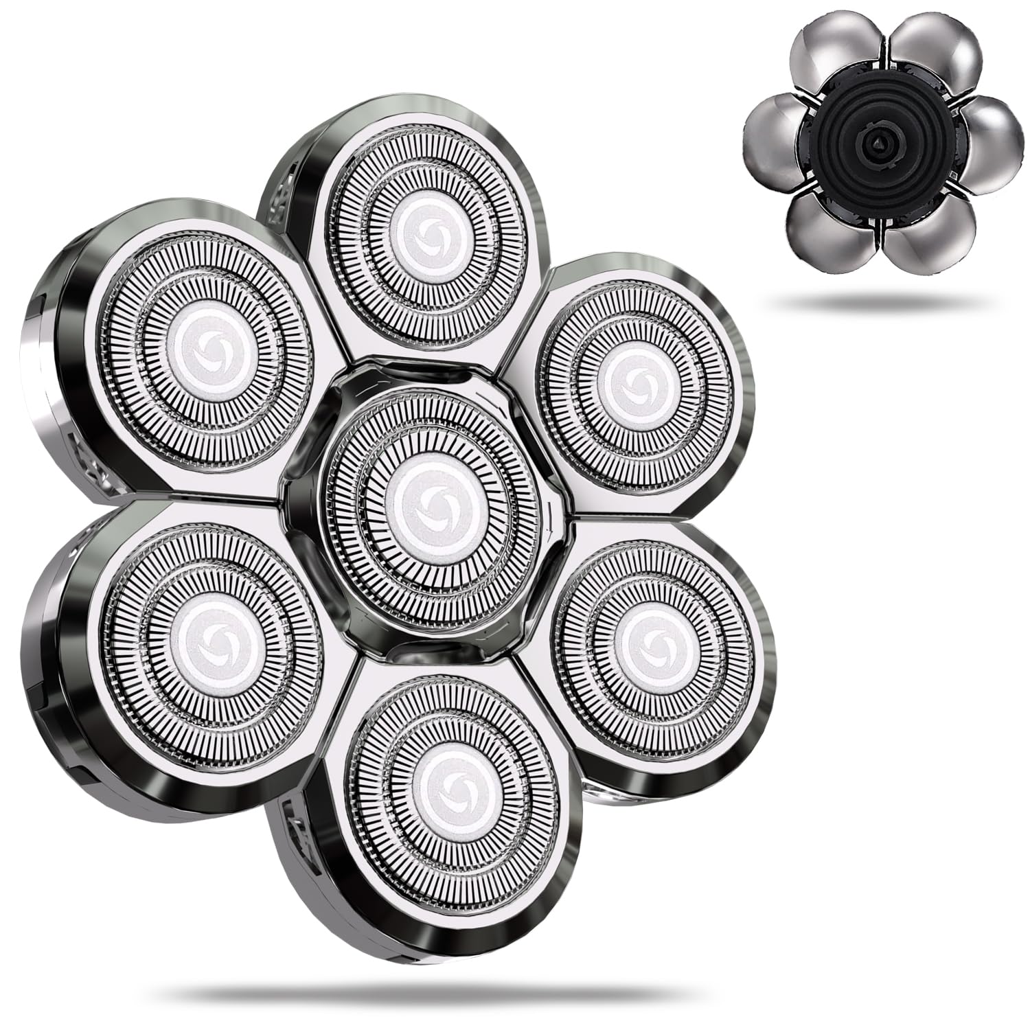 7D Head Shaver Replacement Heads, Head Shavers for Bald Men