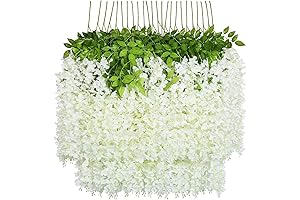 A Tapestry of Wisteria: 24-Pack U'Artlines Artificial Vines for Blossoming Decor
