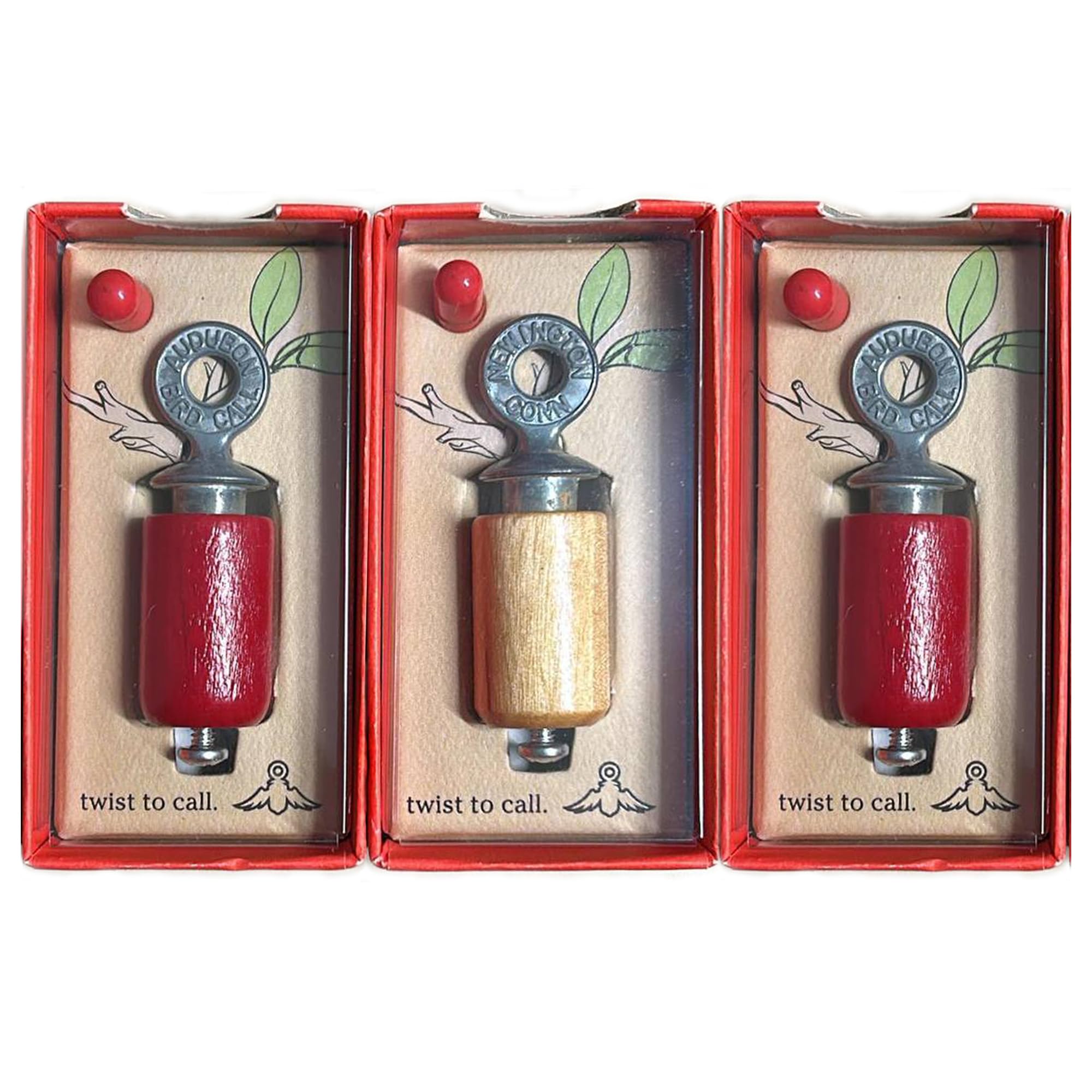 Audubon Bird Call 2 Red and 1 Birch Gift Pack