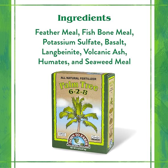Down To Earth All Natural Fertilizers Organic Palm Tree - 6-2-8, 5 lb