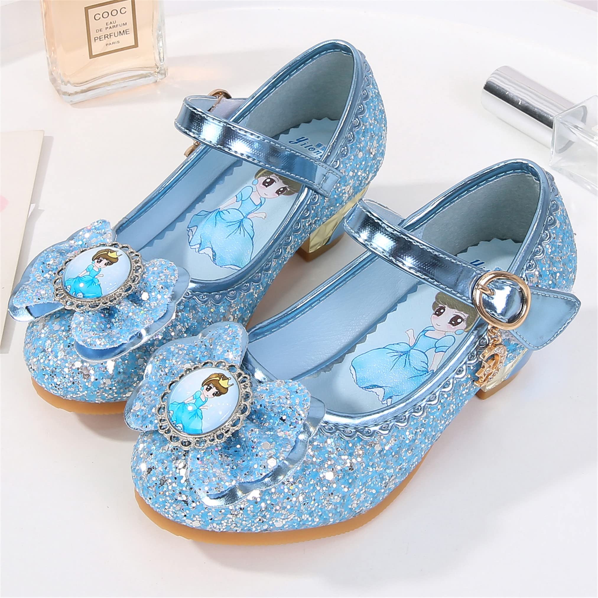 New front Principessa Scarpe Festive Scarpe col Tacco da Principessa per Bambina Buona qualità Partito Scarpe Principessa Scarpe Eleganti