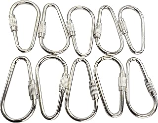 Mandarin Bird Toys by M&M 7010 Pk10 Nickel Plated 1 3/8 Inch Pear Toy Quick Link- Pear Shaped Pet Safe Bird Toy Hanging Links, Classic Design, Long Lasting, Shiny Finish, Hang All Types of Small Toys