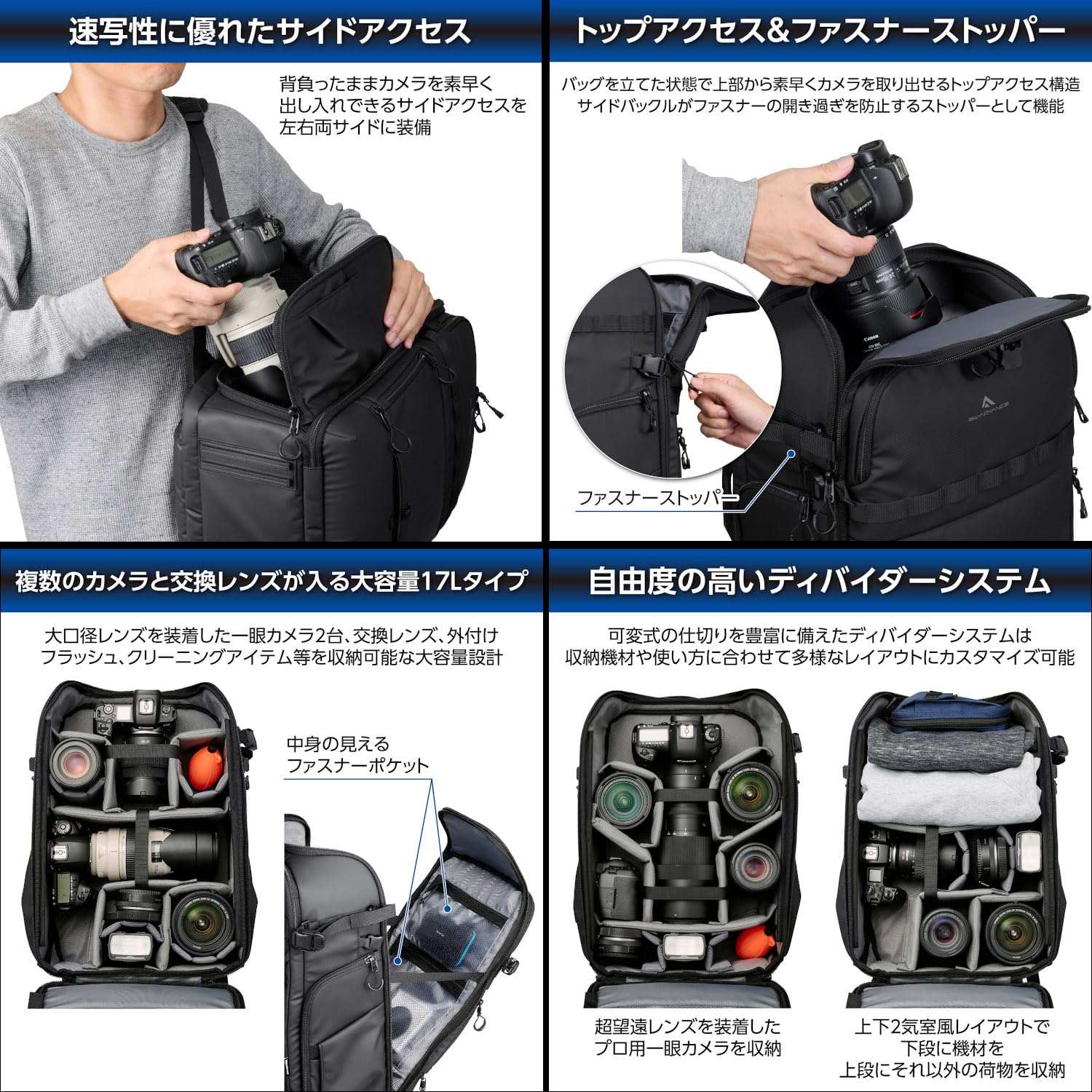 Amazon | ハクバ 【Amazon.co.jp限定】 カメラバッグ GW-ADVANCE 