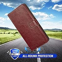 Vista 7 de Asuwish Funda compatible con Samsung Galaxy A32 4G de 6.4 pulgadas, protector de pantalla de vidrio templado y funda de piel con tapa