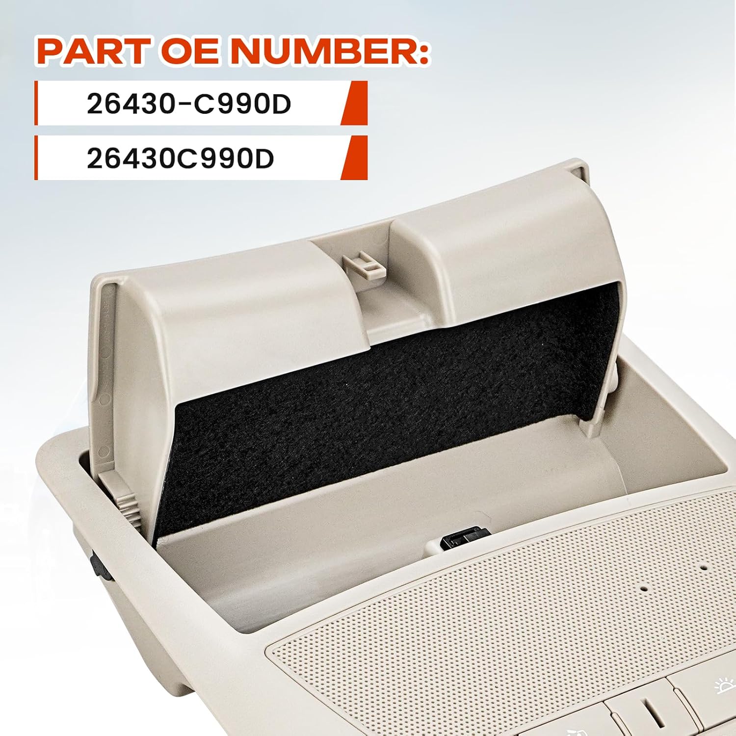 YCLL Overhead Console Map Reading Light Compatible with Nissan Altima Teana 2013-2018