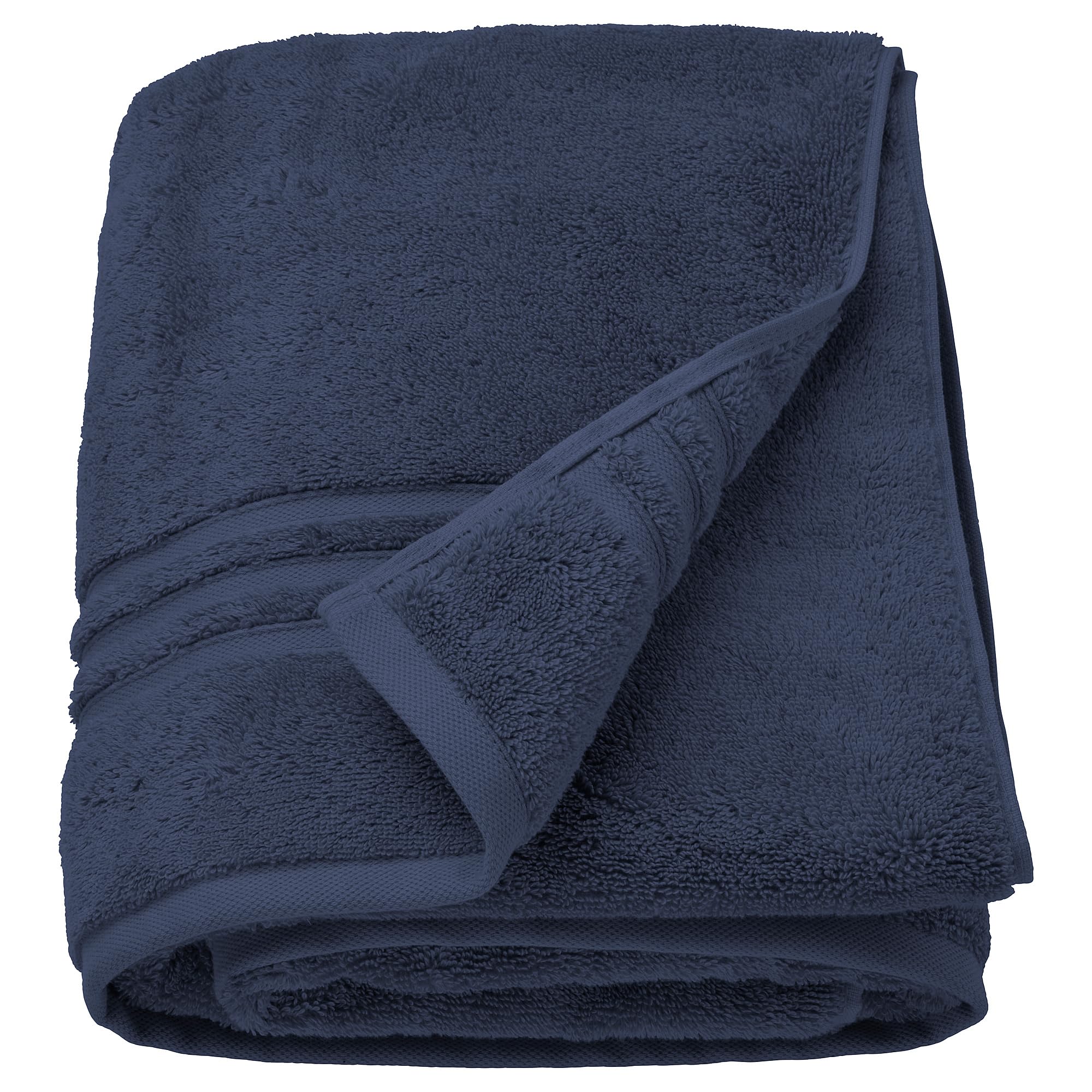 Drap de bain BROKGLIM bleu foncé 100x150 cm fini les serviettes trop petites