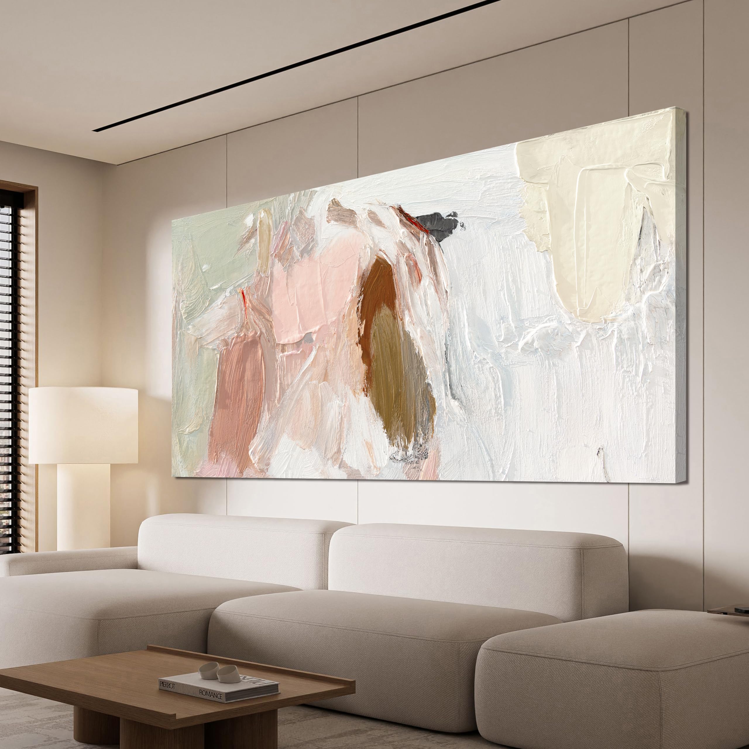 Canvas Wall Art Decor Oversized Wall Art Pictures For Living Room Pink and White Wall Art Decor Abstract