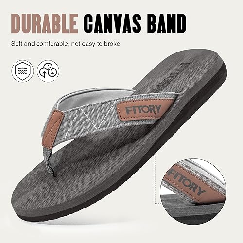 Miniatura 4 de FITORY Chanclas para hombre sandalias de tanga cómodas para playa talla 6-15