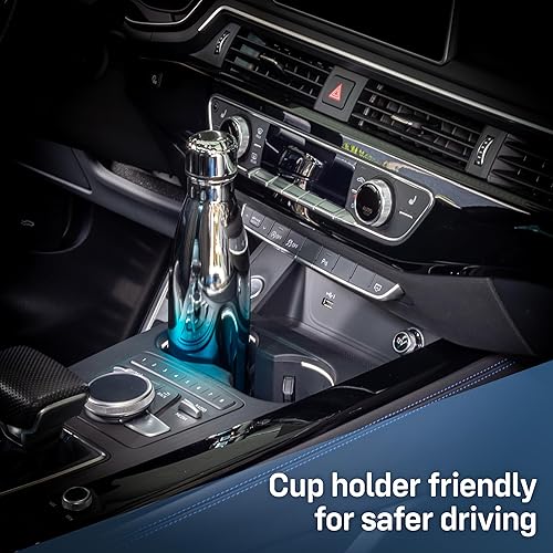 Miniatura 2 de Wanderlust - Botella de agua reutilizable de 17 onzas, botella de agua reutilizable a prueba de fugas, botellas de agua de acero inoxidable, botella