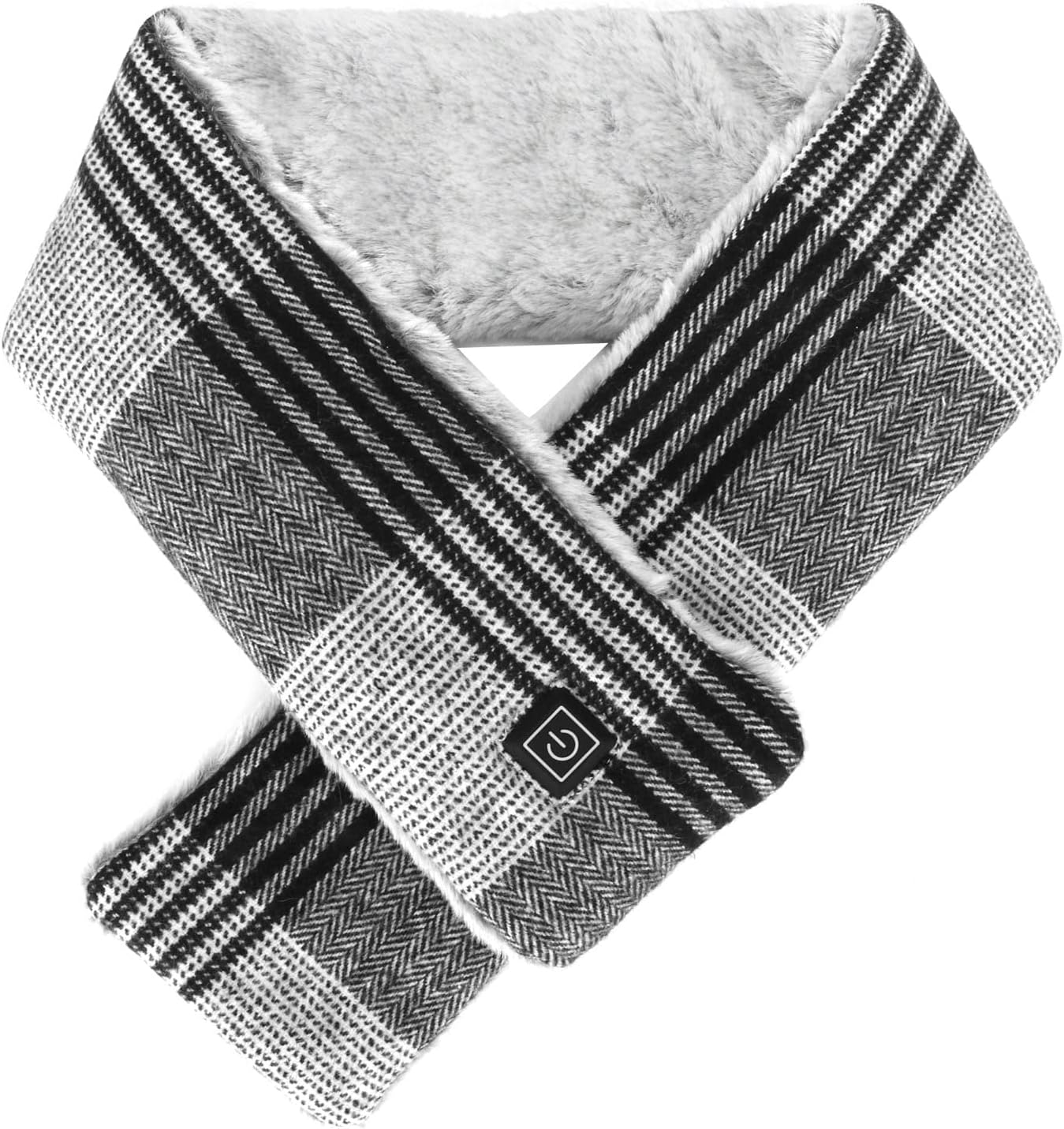 Heated Scarf for Women Men Electric Heating Neck Scarf, USB Smart Neckerchief Washable Warm Neck Gaiter, Electric Neck Heating(Black Free Size)