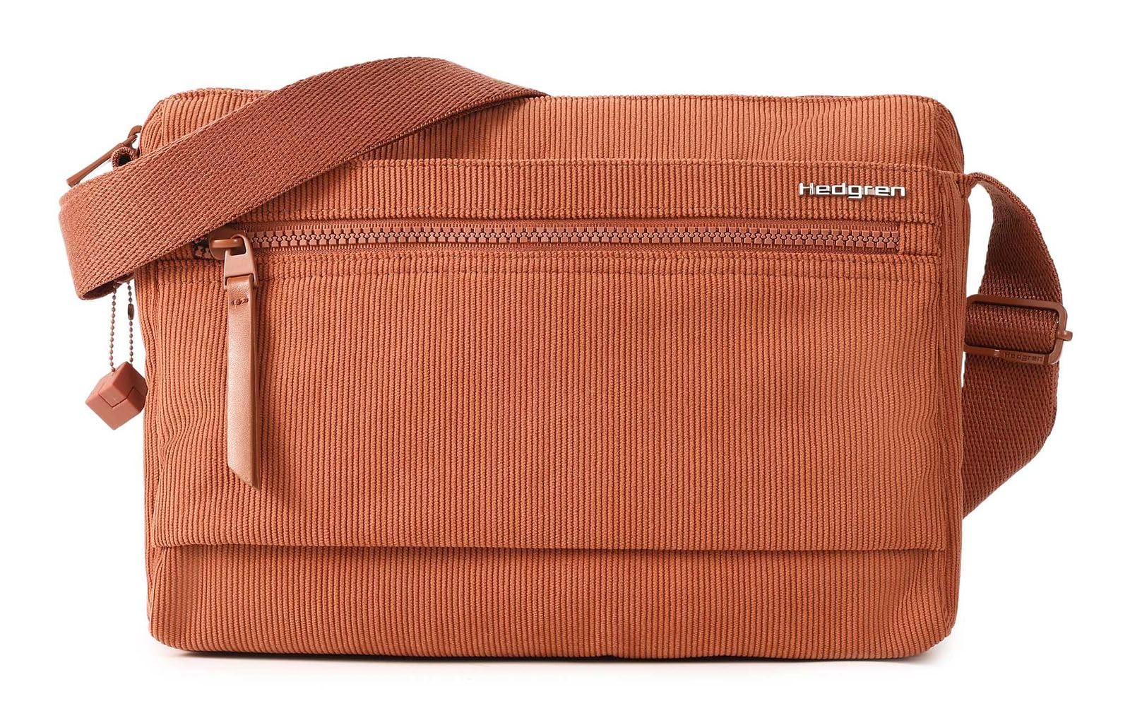 HEDGREN HIC176M Eye M Shoulder Bag Medium + RFID Corduroy Redwood BURL