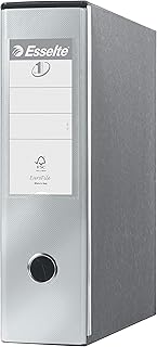 Esselte Eurofile segregator z mechanizmem dźwigni i walizką Dorso 8 cm metalizowany szary