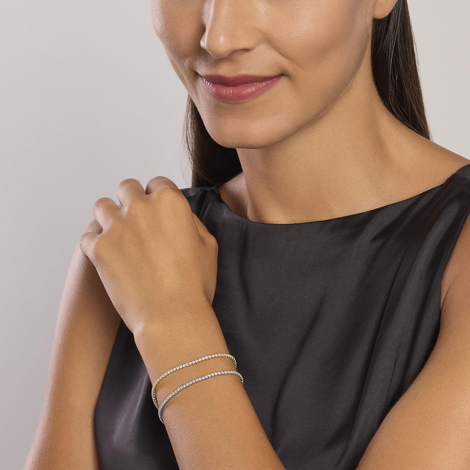 MABINA - Bracciale tennis in argento con zirconi